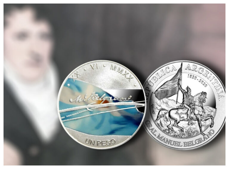 Una moneda en colores para homenajear a Manuel Belgrano  ¿Cuánto costará?