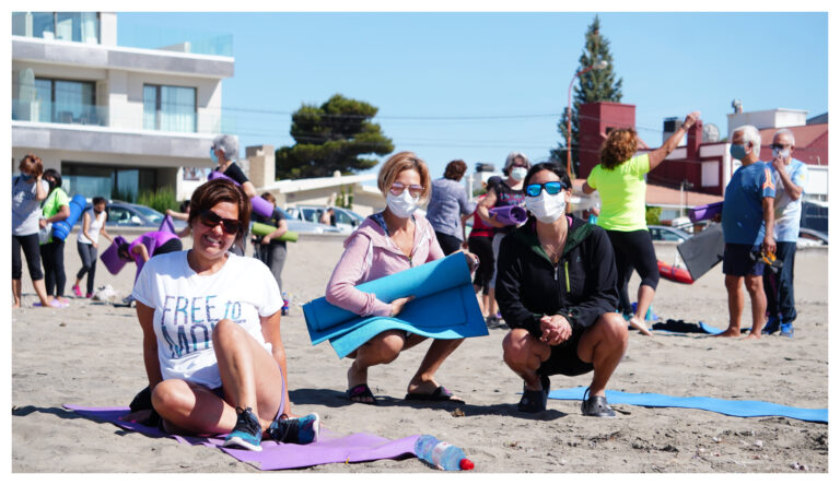 Yoga este sábado en la playa de Rada Tilly