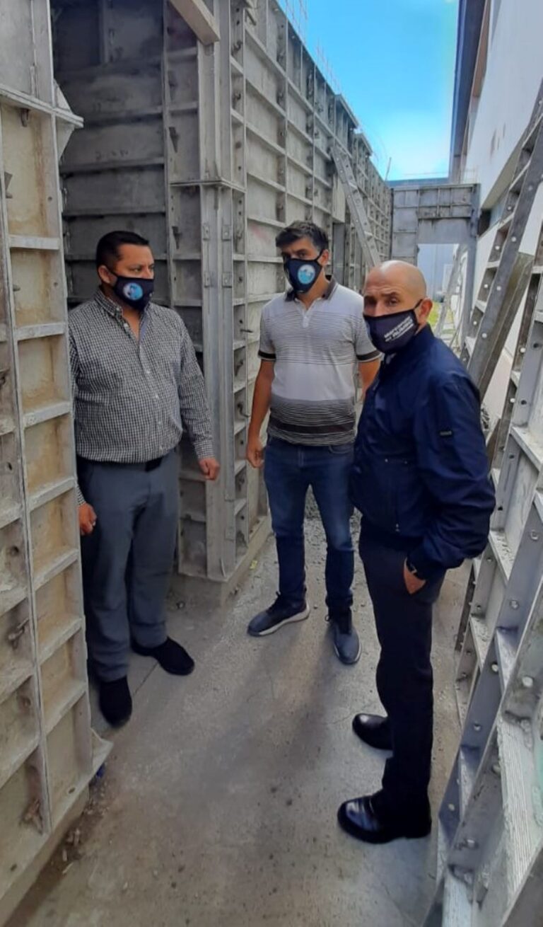 Petroleros Jerárquicos: supervisaron obra del Hospital de Caleta Olivia