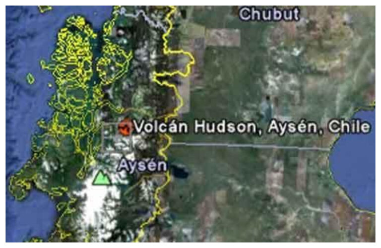 Declararon alerta temprana preventiva por el volcán Hudson