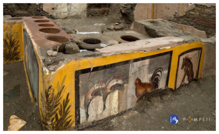 Hallan en la antigua Pompeya un local de comida rápida de casi 2.000 años de antigüedad