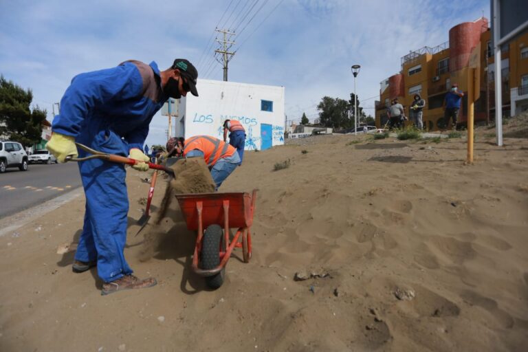 Avanzan en Comodoro los trabajos de embellecimiento en espacios públicos