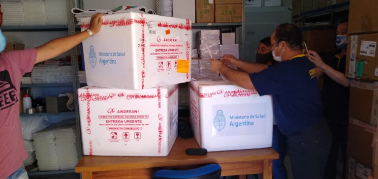 Llegó a Chubut el segundo lote de la vacuna Sputnik V
