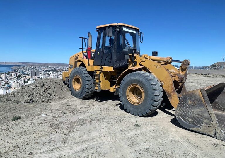 Comodoro: Reinició la obra de estabilización del Cerro Chenque