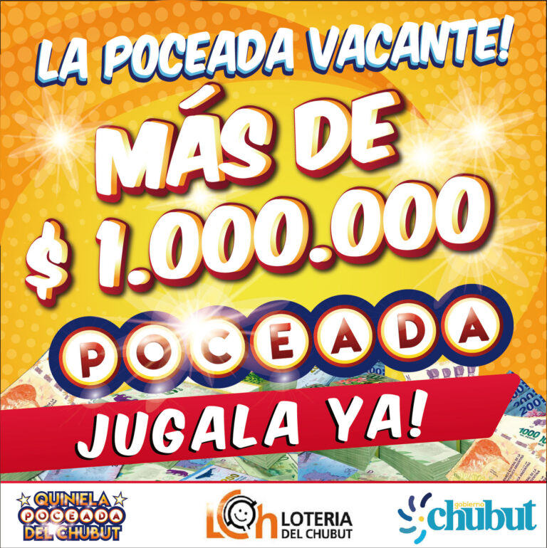 Lotería del Chubut pone en juego más de un millón de pesos en efectivo
