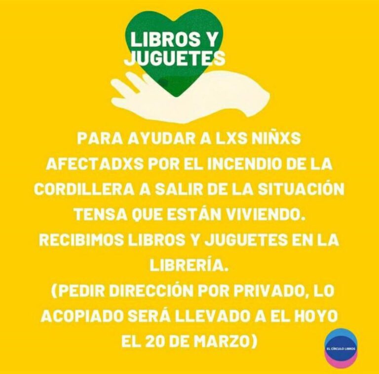 Rada Tilly: Colectan libros y juguetes para niños afectados por los incendios en la Comarca