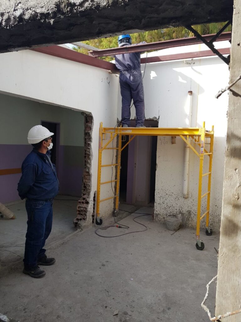 Rada Tilly: Comenzó la primera etapa de remodelación del Centro de Salud René Favaloro