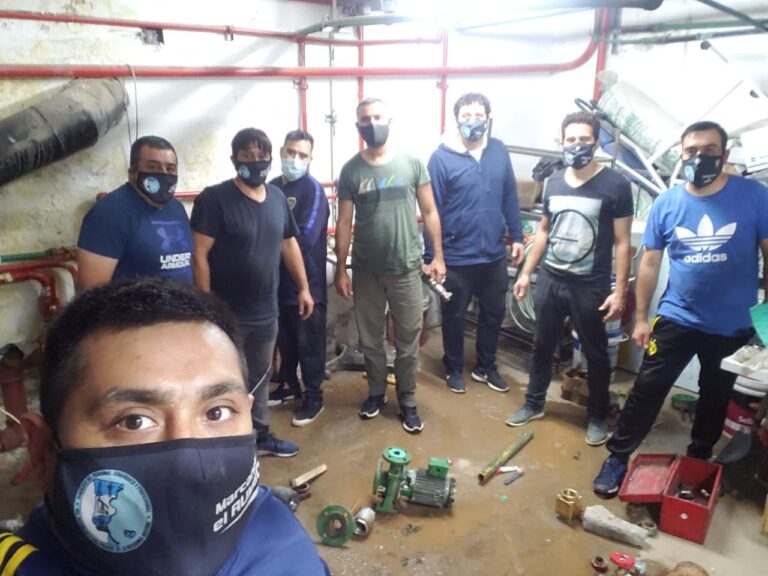 Trabajadores Petroleros Jerárquicos efectuaron trabajos en el Hospital de Pico Truncado