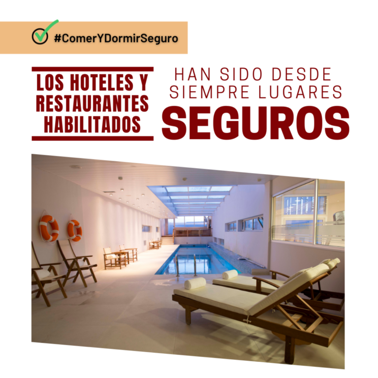 La Asociación Hotelero Gastronómica lanzará hoy la campaña «Comer y dormir seguro»