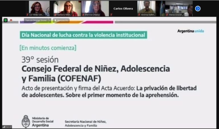Chubut formó parte de la reunión del Consejo Federal de Niñez, Adolescencia y Familia