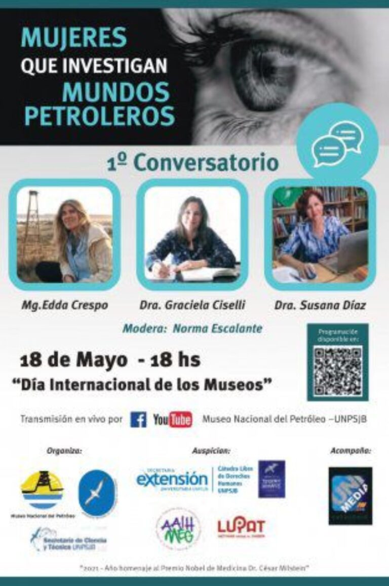 Se desarrollarán las jornadas «Mujeres que investigan mundos petroleros»