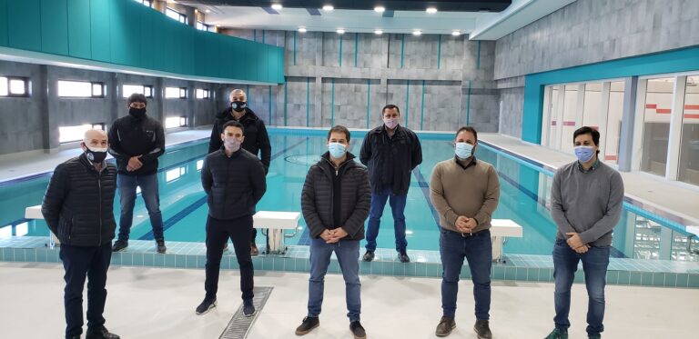Llugdar valoró la presencia de Luque y Leunda para recorrer la obra del Centro de Actividades