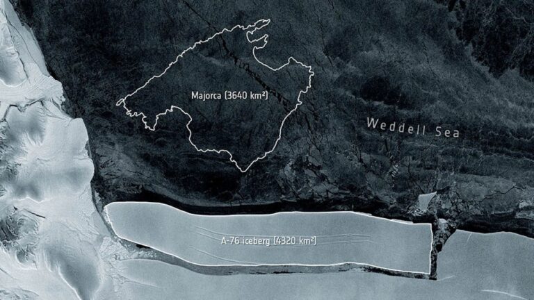 Se separó el iceberg más grande del mundo en la Antártida