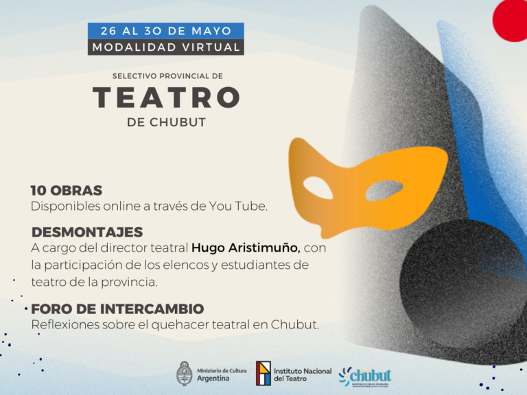Se realizará el Selectivo Provincial de Teatro 2021