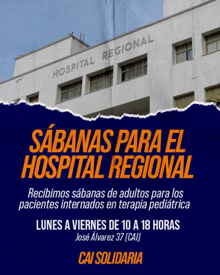 La CAI realiza colecta de sábanas para el Hospital Regional