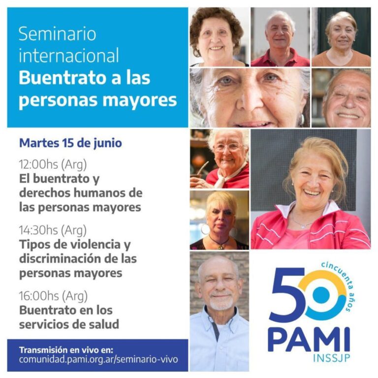 Se realizará un Seminario Internacional sobre buen trato a las Personas Mayores