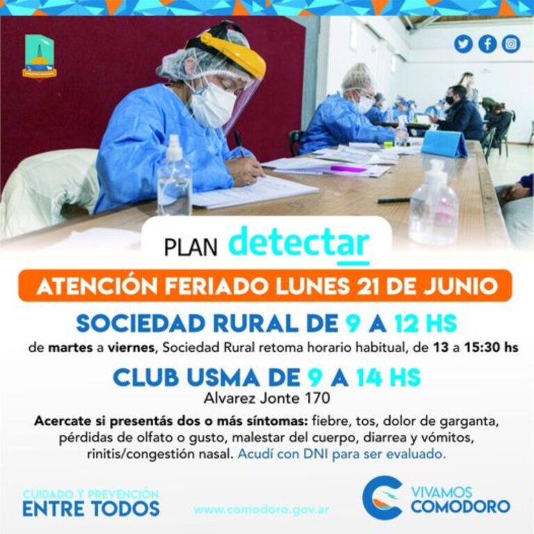 Comodoro: están en funcionamiento dos centros de hisopado