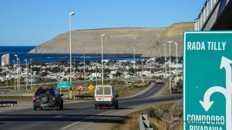 Obra renovación de acceso , Juncos: » le cambiará el aspecto a todo el ingreso a Rada Tilly»