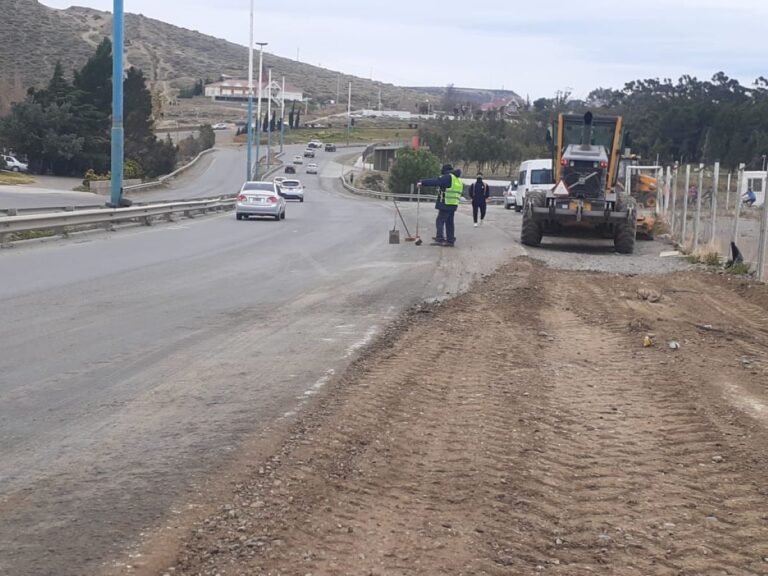 La Municipalidad avanza con los trabajos en la Ruta Nacional N° 3