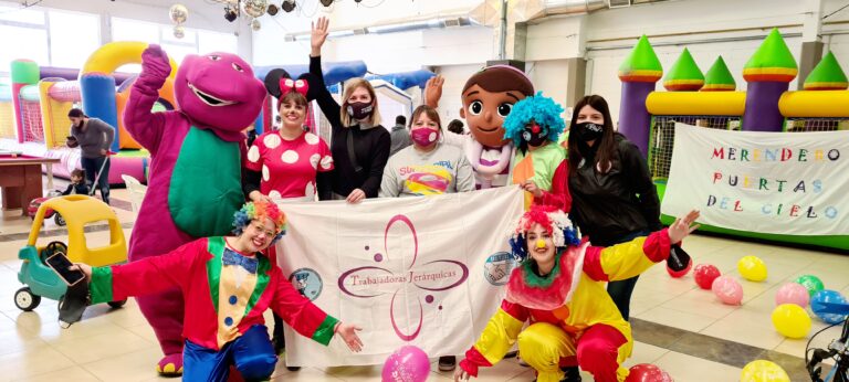 Trabajadoras Jerárquicas llevaron una sonrisa a niños de un merendero de Las Heras