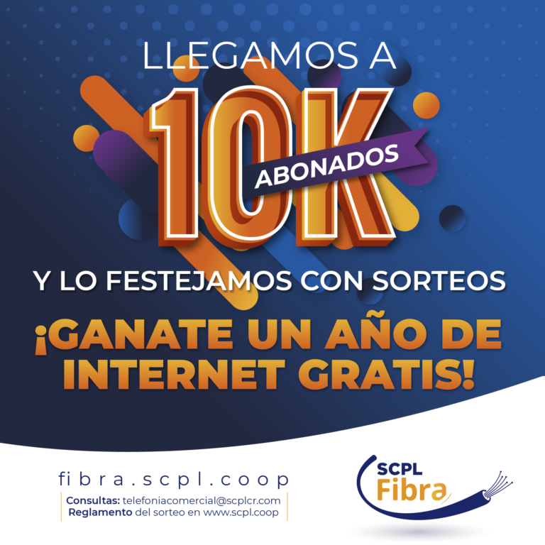 La SCPL llegó a los 10 mil abonados al servicio de internet y lo festeja con sorteos mensuales