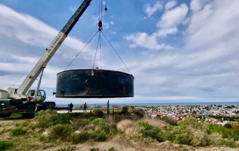 Rada Tilly amplía sus reservas de agua tratada