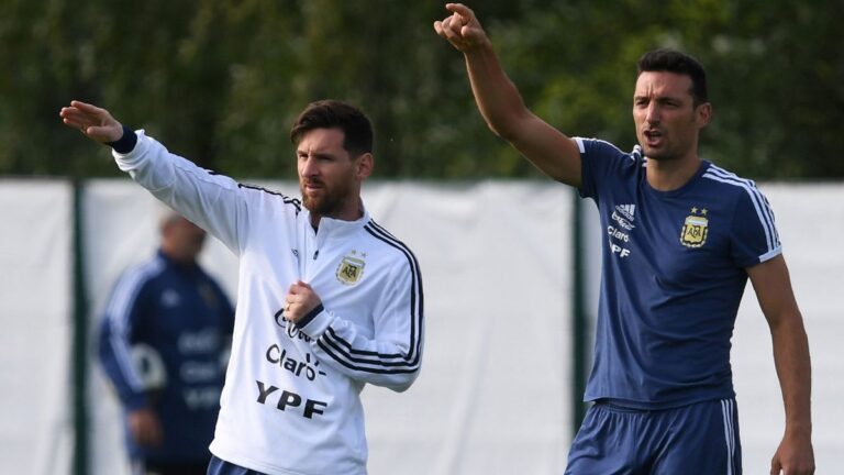 Scaloni confirmó a Messi de titular para enfrentar a Brasil