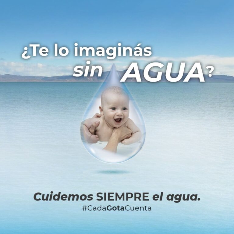 «Cada gota cuenta», la campaña que concientiza sobre el cuidado del agua