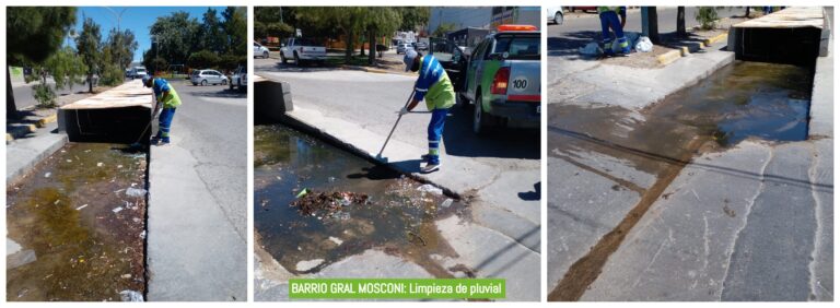 Urbana implementó un plan de limpieza de bocas de tormenta