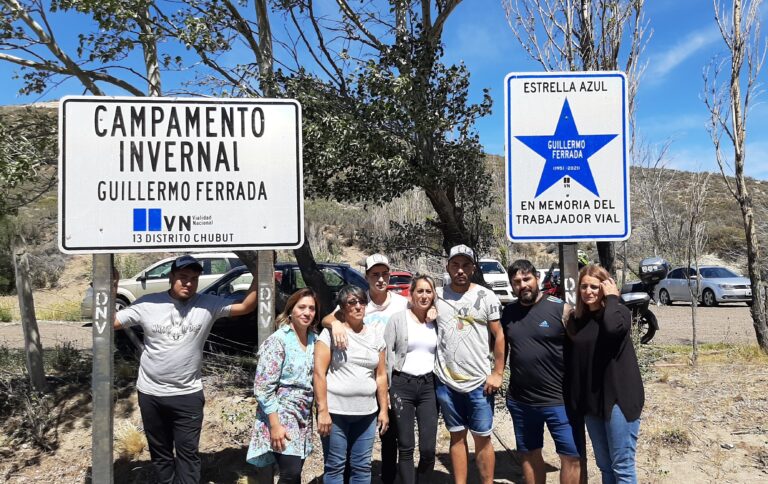 VIALIDAD NACIONAL DESCUBRE LA PRIMERA ESTRELLA AZUL EN HOMENAJE A LOS TRABAJADORES VIALES
