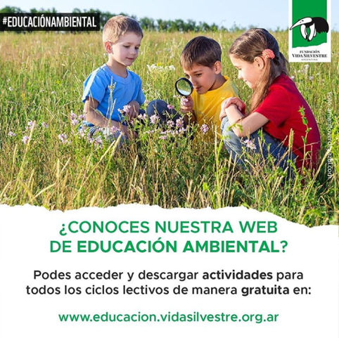 Fundación Vida Silvestre: Brinda materiales gratuitos de educación ambiental para docentes