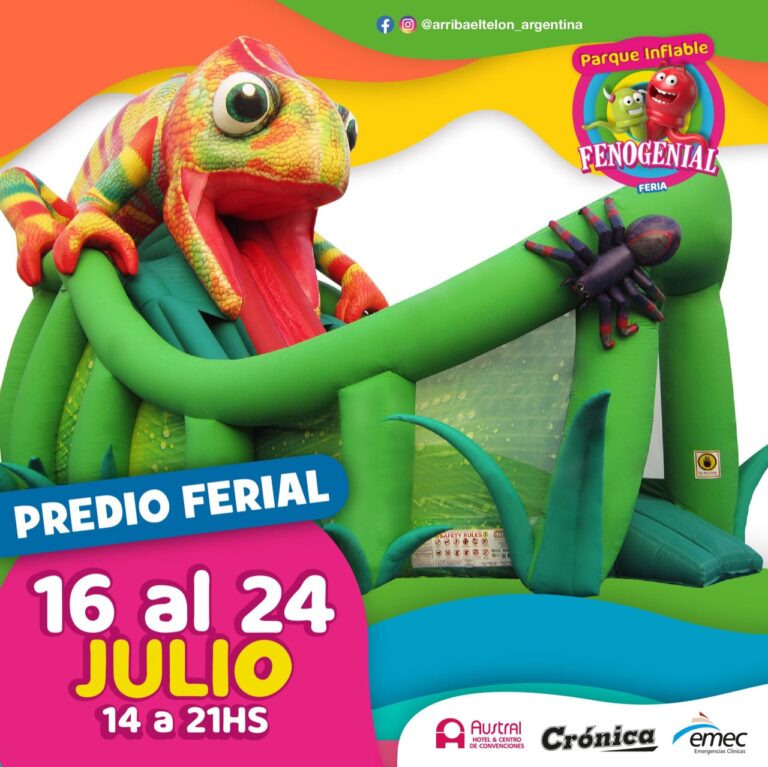 Vuelve a Comodoro el parque inflable Fonogenial