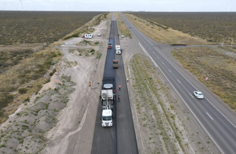 Vialidad Nacional avanza con la construcción de la autovía entre Madryn – Trelew