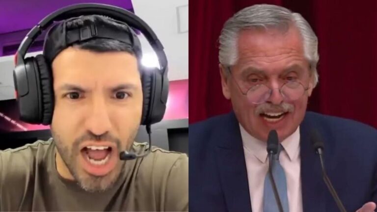 El Kun Agüero imitó a Alberto Fernández y lo criticó por su forma de hablar: “¿Por qué grita así?”