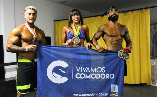 Tres comodorenses se consagraron campeones en el Open Capital de Fisicoculturismo