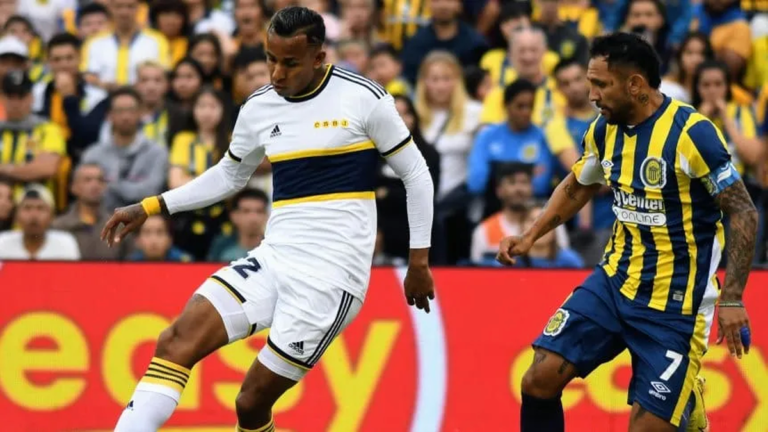 En un duelo caliente, Boca Juniors rescató un empate ante Rosario Central con un gol en la última jugada