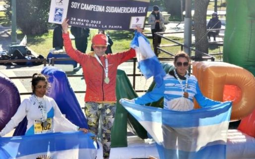 Rosana Calderero se consagró bicampeona en el Sudamericano Máster de Ruta de La Pampa