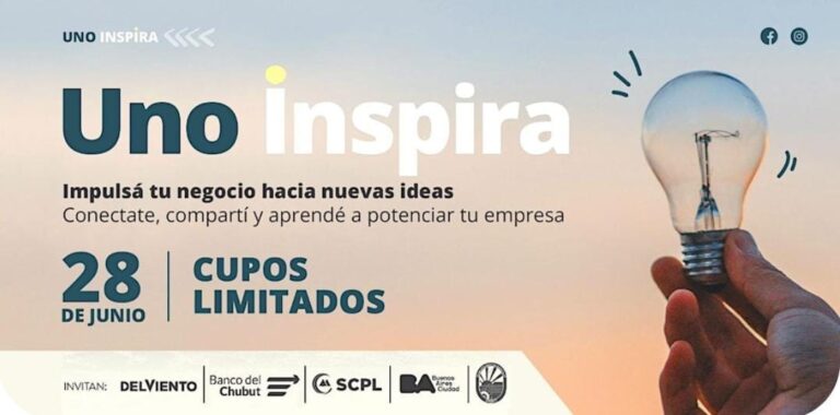Se realizará Uno Inspira en Rada Tilly: Un evento para personas emprendedoras