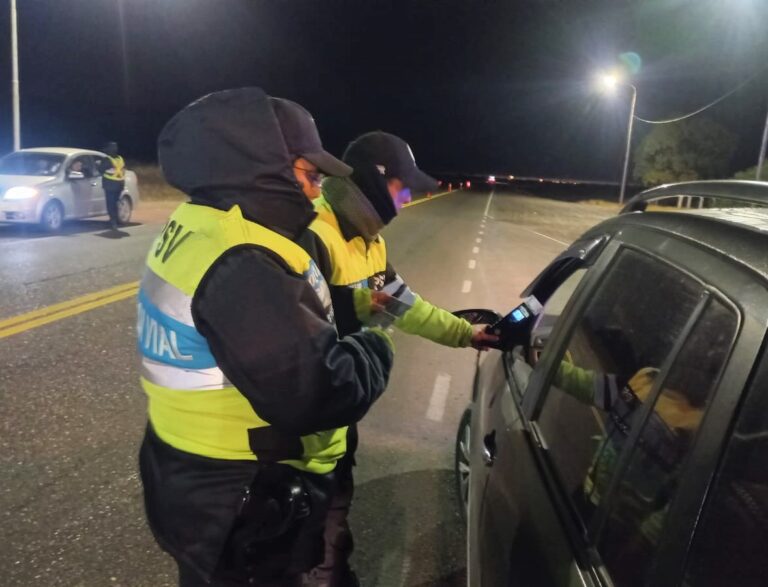 Se detectaron a 6 conductores en estado de ebriedad este fin de semana en Comodoro