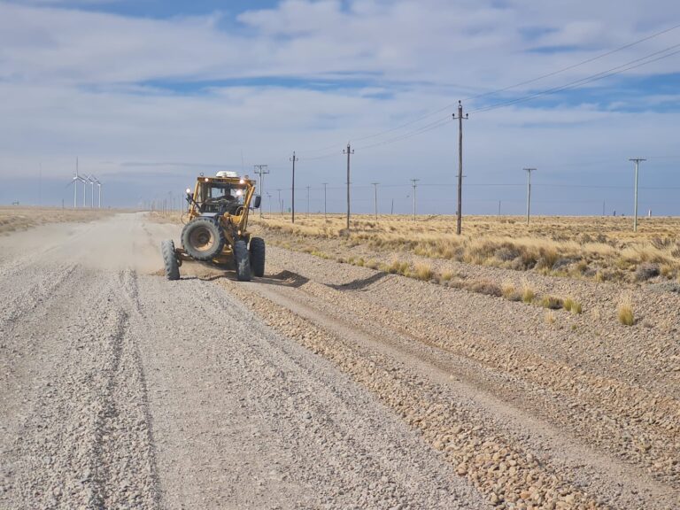 Provincia intensifica las tareas en caminos alternativos, tras la rotura de la Ruta Nacional Nº 3 en Comodoro Rivadavia