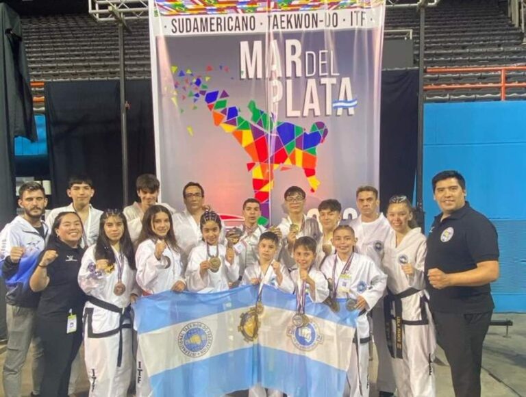 La escuela Taekwon-Do Asociación Austral sumó medallas en el Sudamericano