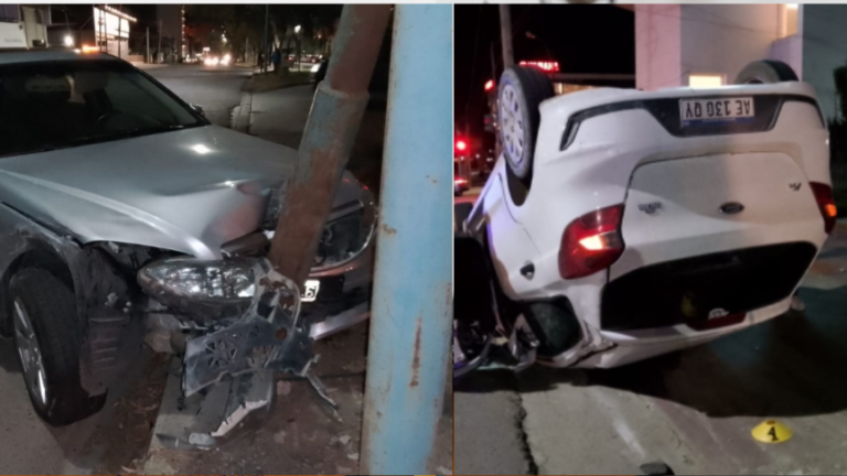 Fuerte accidente vehicular en Av. Hipólito Yrigoyen