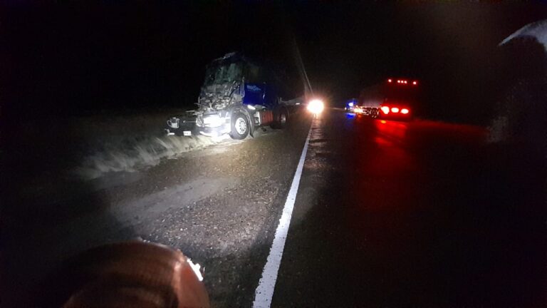 Dos camiones chocaron en Ruta 3