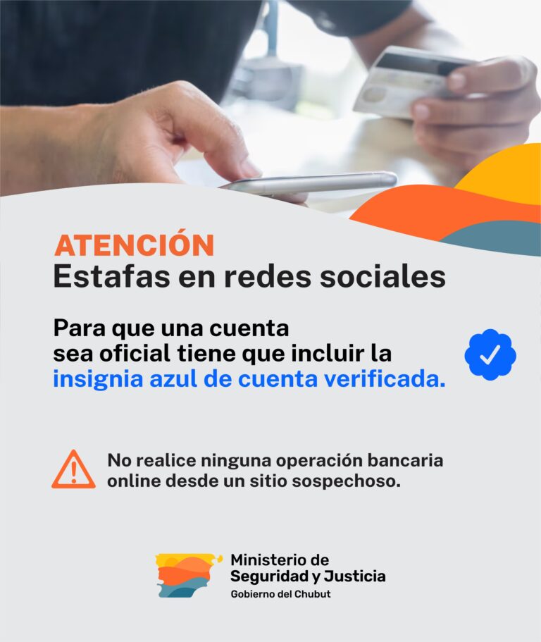 Provincia brinda recomendaciones para prevenir estafas bancarias a través de redes sociales