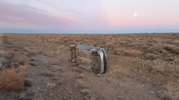 Volcó una familia por los baches en Ruta 40
