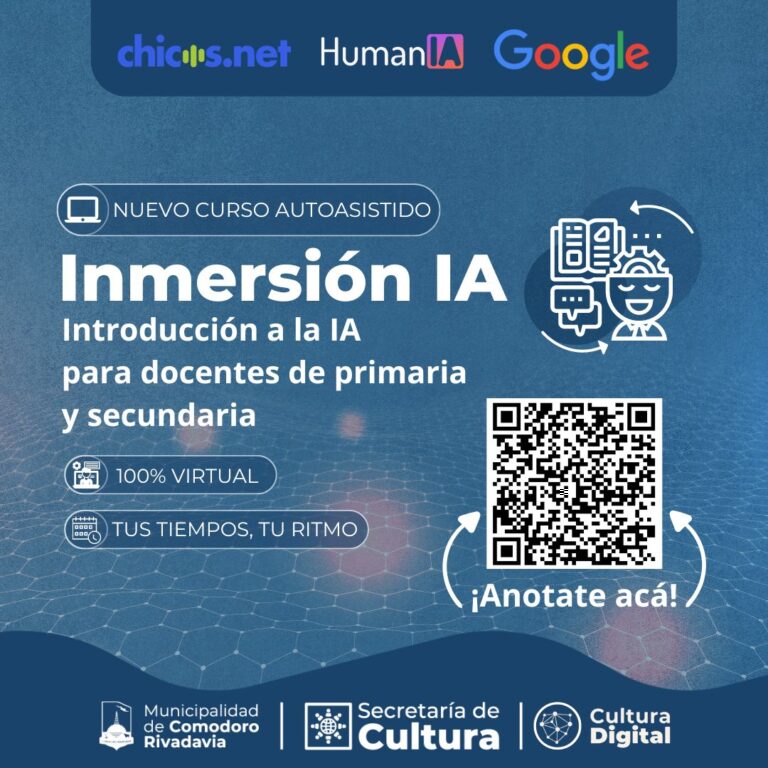 A través de la Secretaría de Cultura la inteligencia artificial llega a las aulas de Comodoro