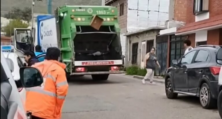 Un trabajador resultó herido en un accidente con el camión recolector