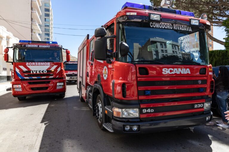 Los Bomberos presentaron las nuevas autobombas adquiridas para reforzar el servicio en Comodoro