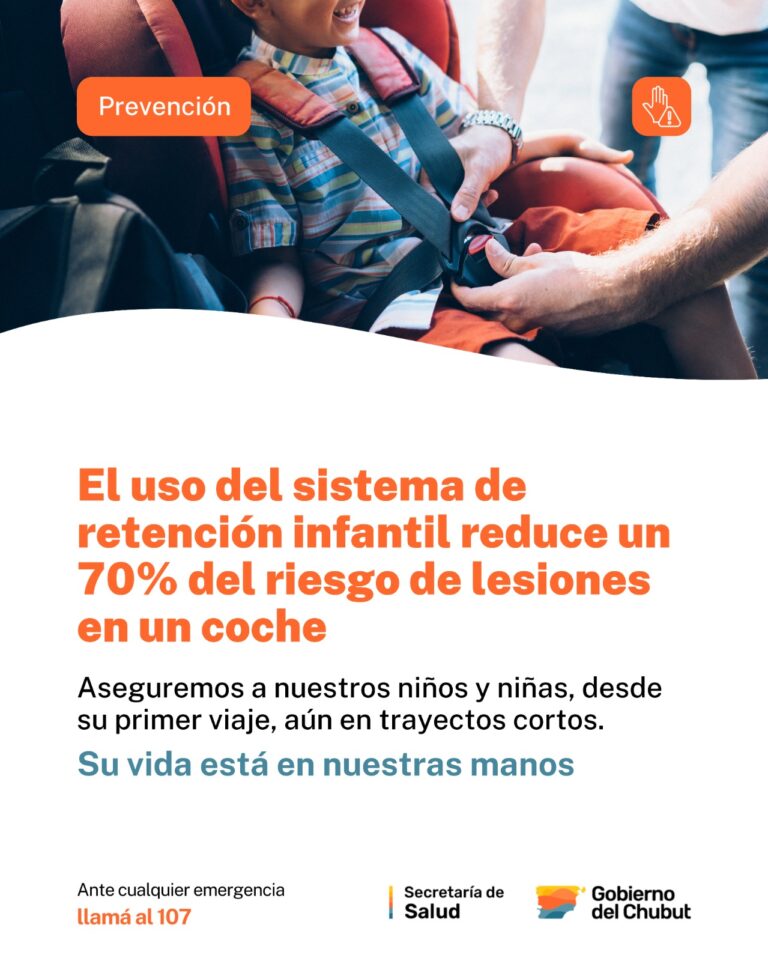 Provincia recordó medidas para prevenir lesiones en menores por causa de siniestros viales