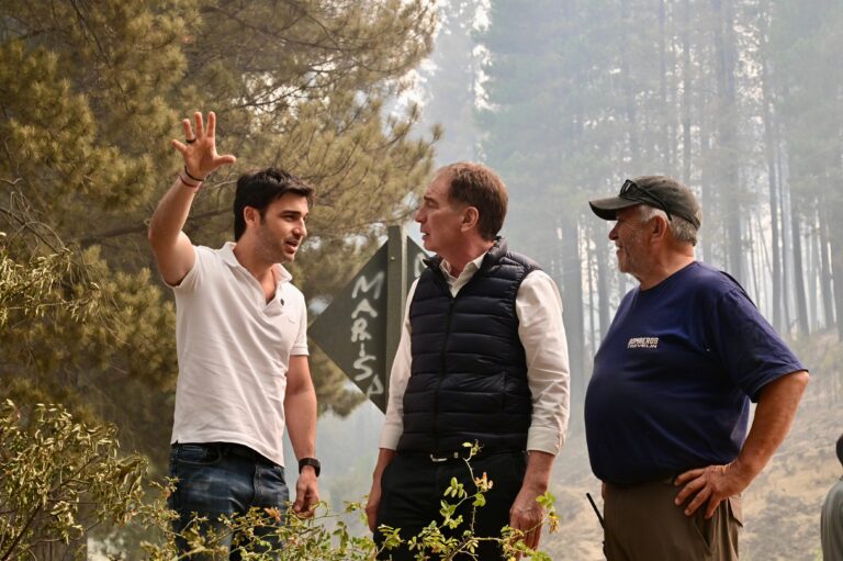 Incendios forestales en la Cordillera: Junto a Santilli, Torres aseguró que “la prioridad absoluta es la seguridad de los vecinos” y anunció una recompensa de 50 millones para dar con los responsables